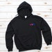 Bisexual Pride Hoodie Bi Pride Flag Heart Hooded Sweatshirt 