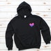 Bisexual Pride Hoodie Bi Pride Flag Heart Hooded Sweatshirt 