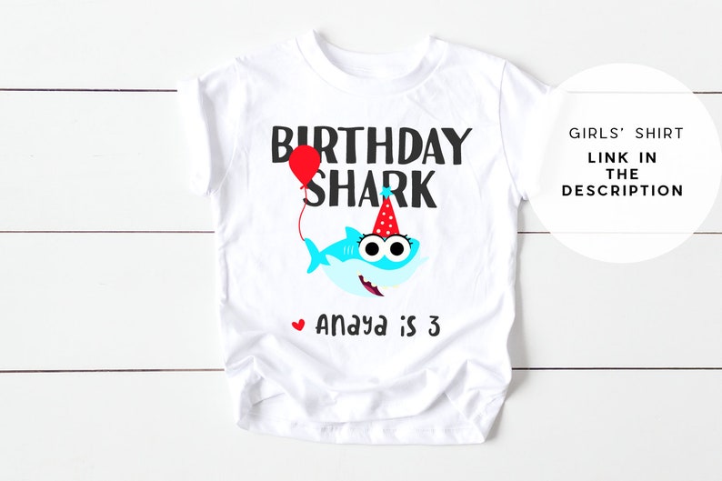 baby shark birthday boy shirt