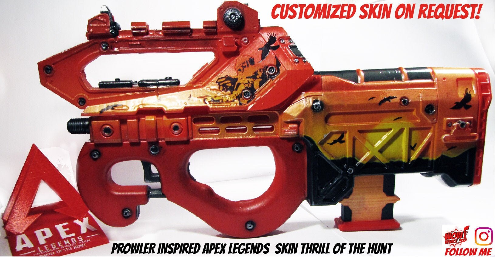 Prowler Smg Weapon Custom Skin Thrill Of The Hunt Inspired Etsy Prowler Smg Weapon Custom Skin Thrill Of The Hunt Inspired Etsy