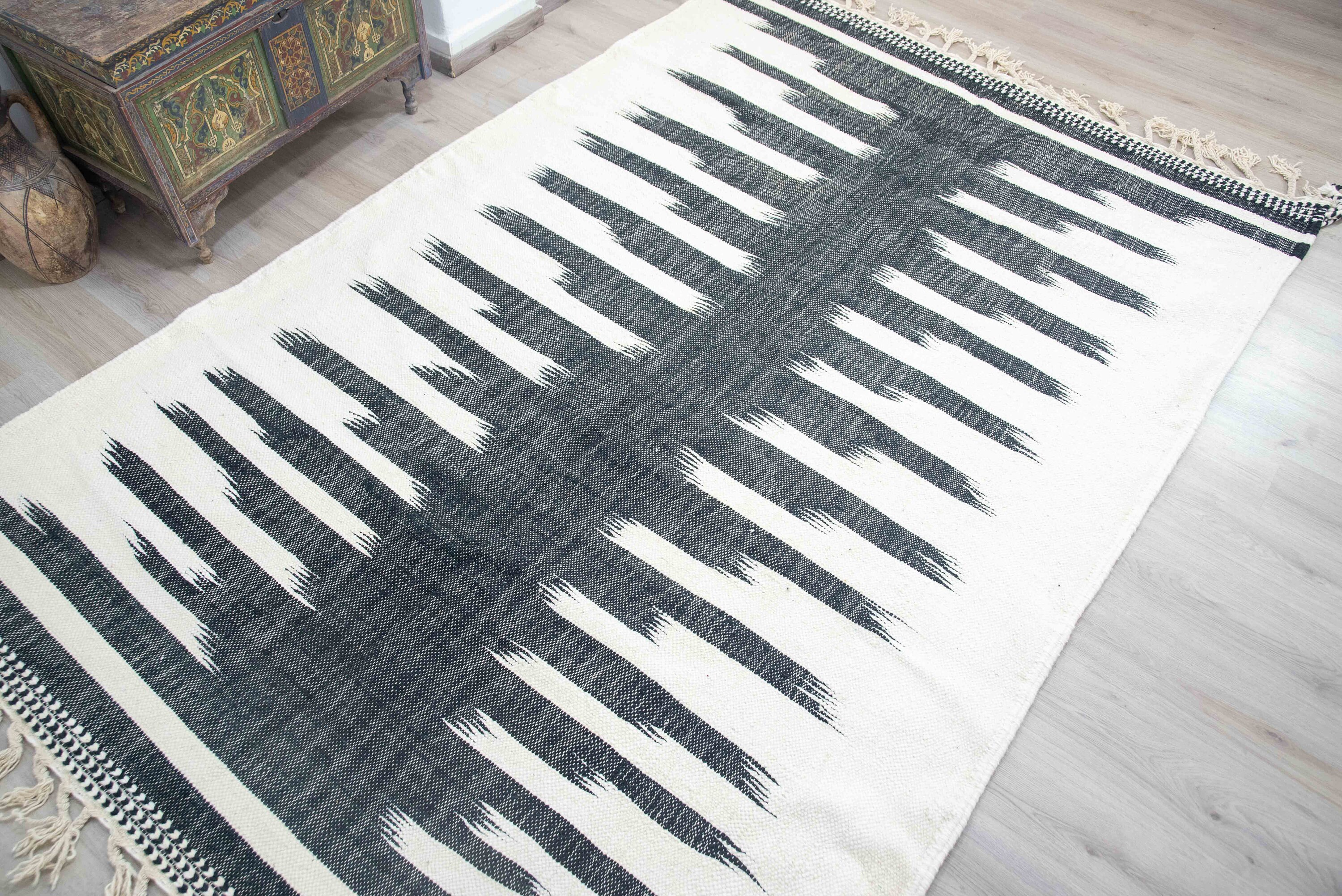 Moroccan ZIGZAG Rugs Area Shug Style Berber Rug Colorful Uk Etsy