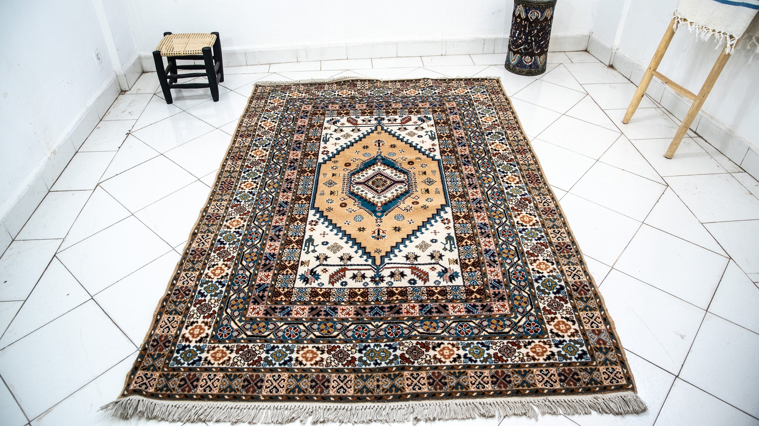 Royal Extra Superieure Authentic Moroccan Rug Hand Knotted Etsy