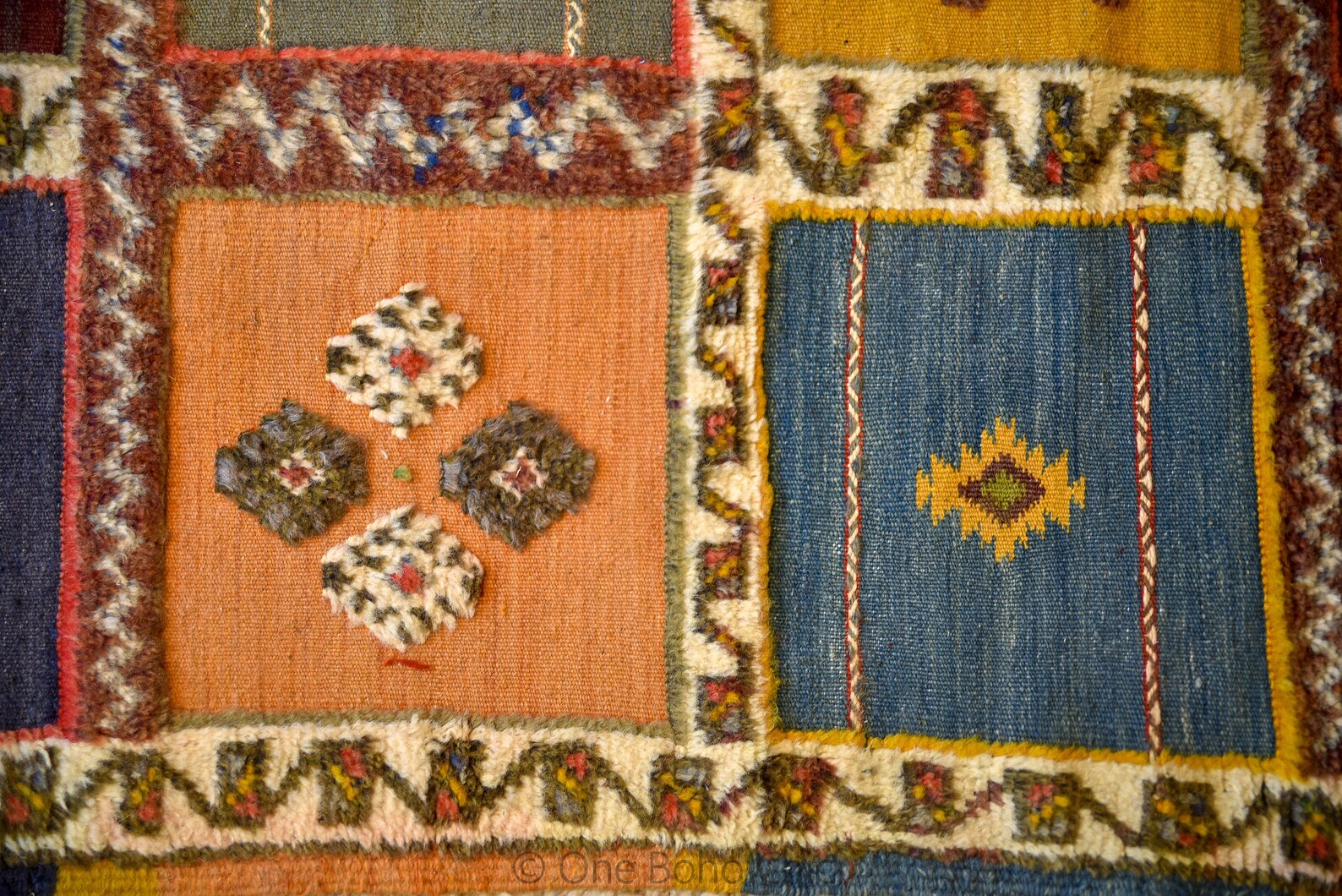Multicolor berber rug handmade berber carpet taznakht Etsy