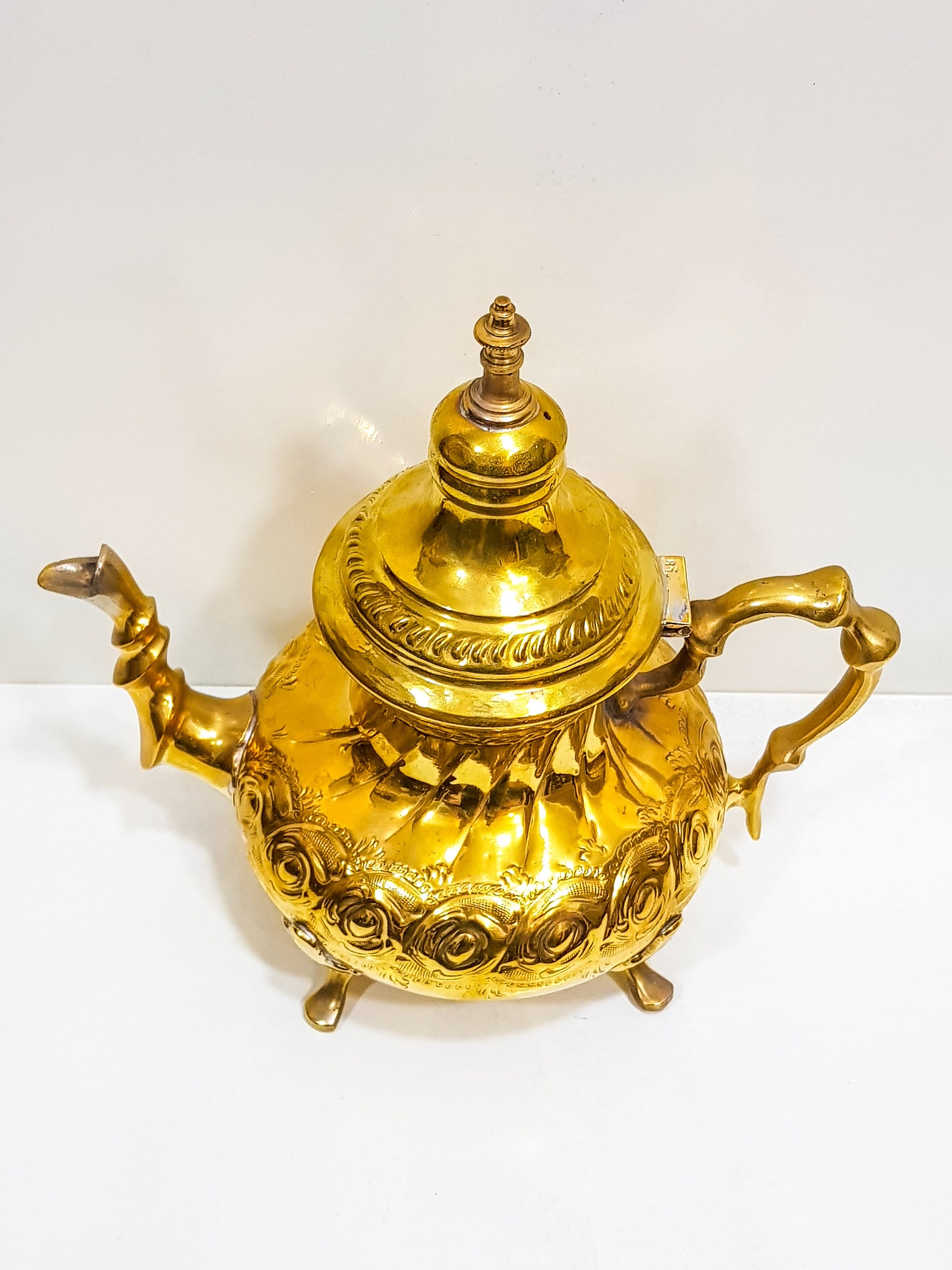 VINTAGE Moroccan Copper Teapot Antique Copper Teapot Morocco Etsy