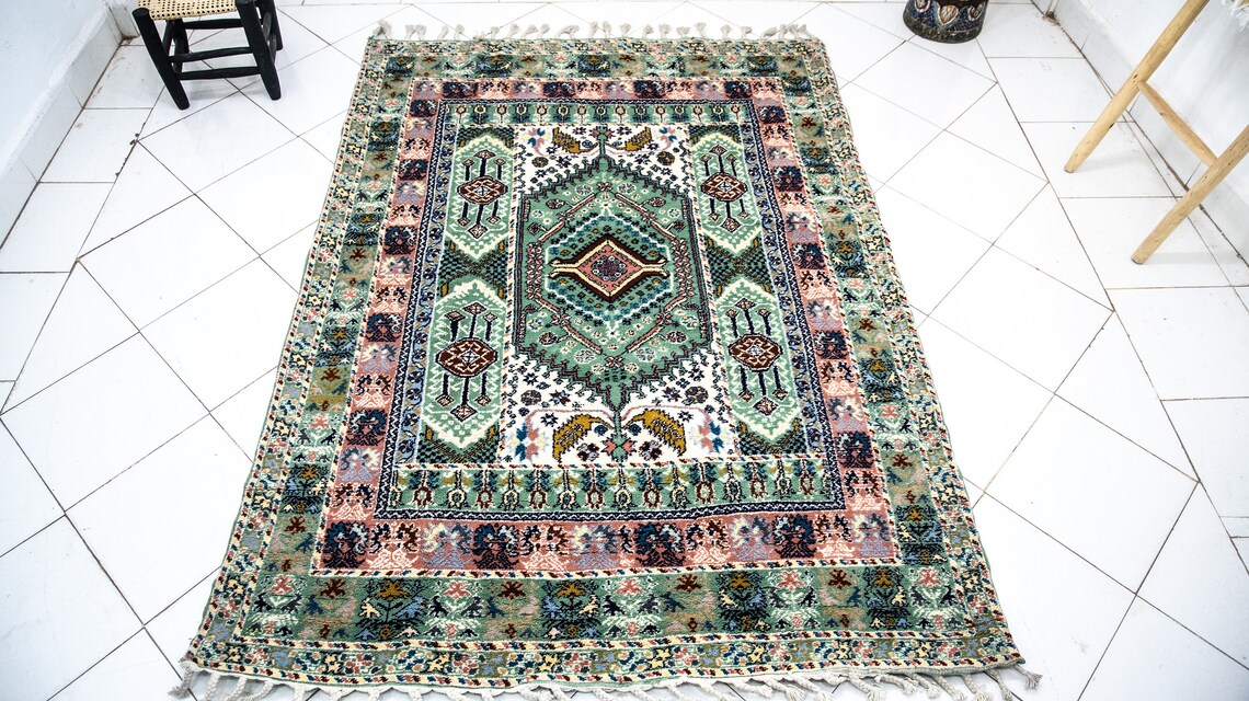 Royal Extra Superieure Authentic Moroccan Rug Hand Knotted Etsy