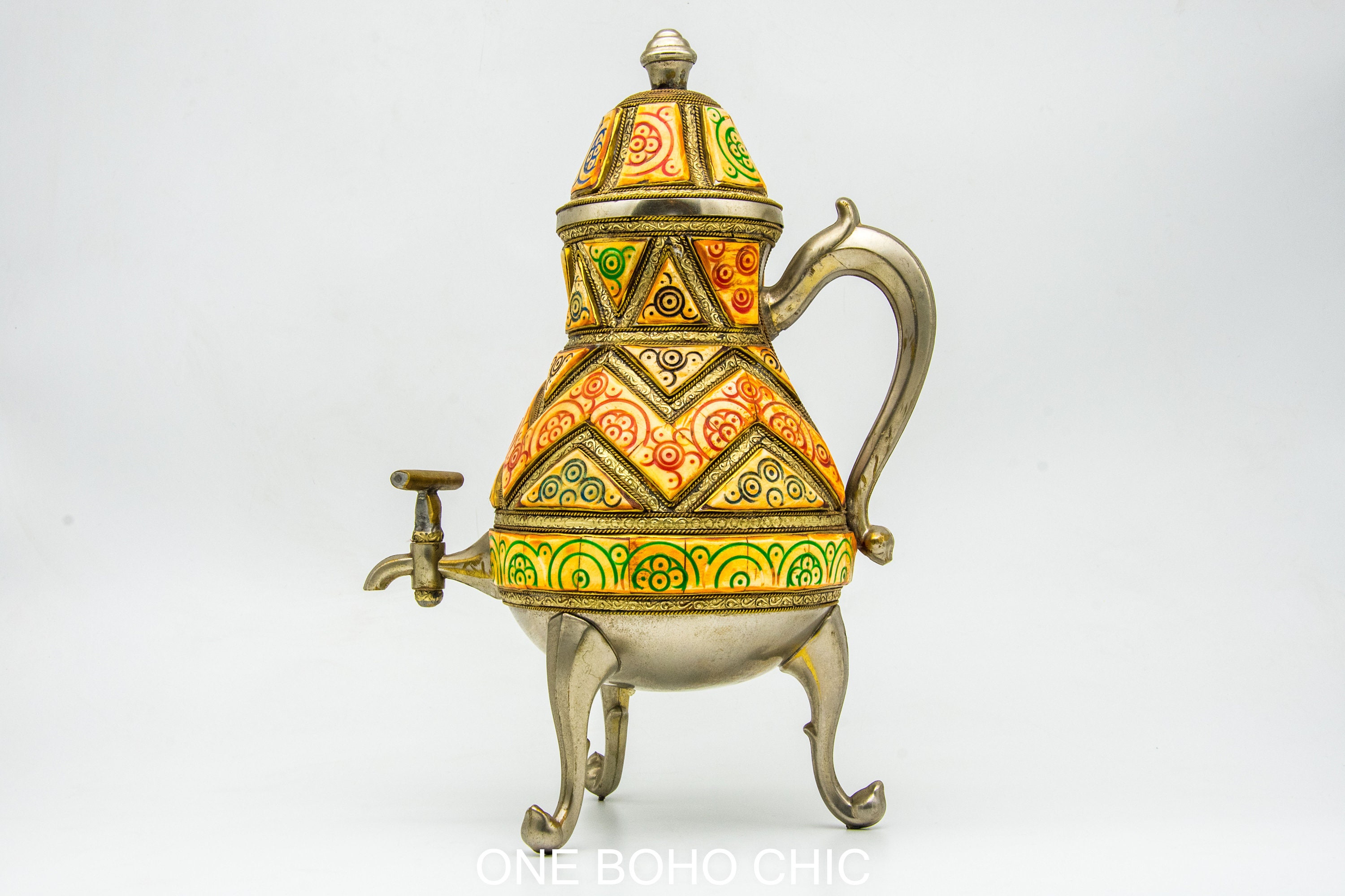 VINTAGE Moroccan Copper Teapot Antique Copper Teapot Morocco Etsy