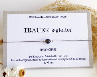 Trauerbegleiter Kraftarmband Beruhigung Lebensmut Trauerbewältigung Geschenk Hoffnung Lichtbringer Anteilnahme Beerdigung Heilstein Armband