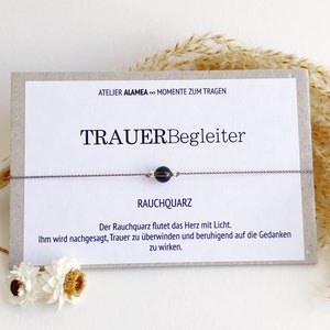 Trauerbegleiter Kraftarmband Beruhigung Lebensmut Trauerbewältigung Geschenk Hoffnung Lichtbringer Anteilnahme Beerdigung Heilstein Armband