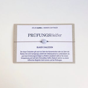 Edelstein Armband Konzentration Lernen Aufmerksamkeit Prüfungshelfer Abschlussprüfung Geschenk Mutmacher Prüfungsangst Talisman Glücksstein Bild 5