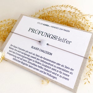 Edelstein Armband Konzentration Lernen Aufmerksamkeit Prüfungshelfer Abschlussprüfung Geschenk Mutmacher Prüfungsangst Talisman Glücksstein Bild 8