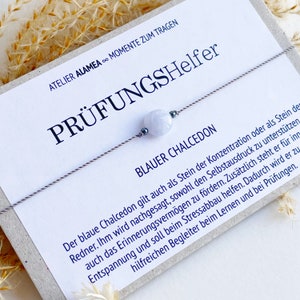 Edelstein Armband Konzentration Lernen Aufmerksamkeit Prüfungshelfer Abschlussprüfung Geschenk Mutmacher Prüfungsangst Talisman Glücksstein Bild 4