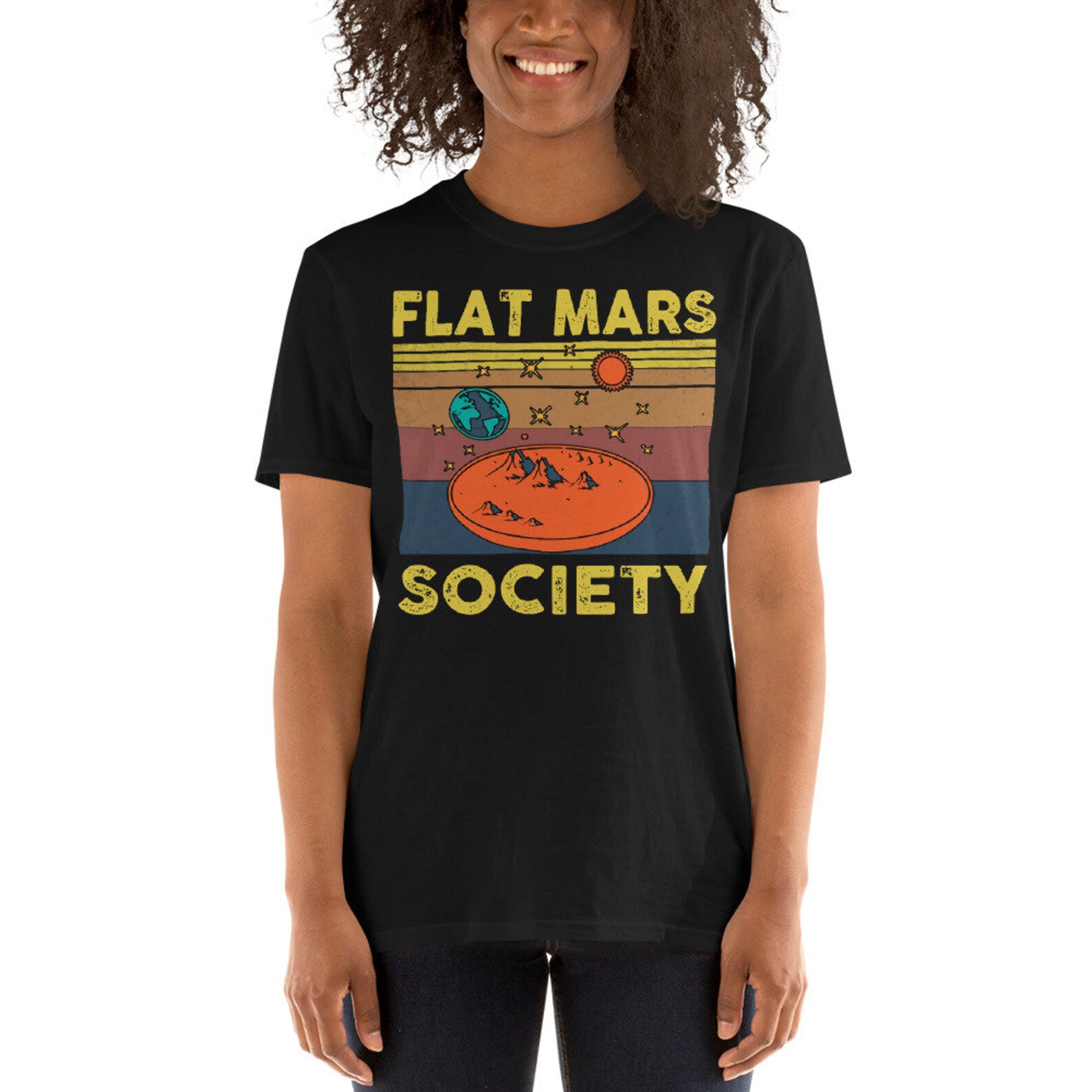 flat mars society t shirt greta