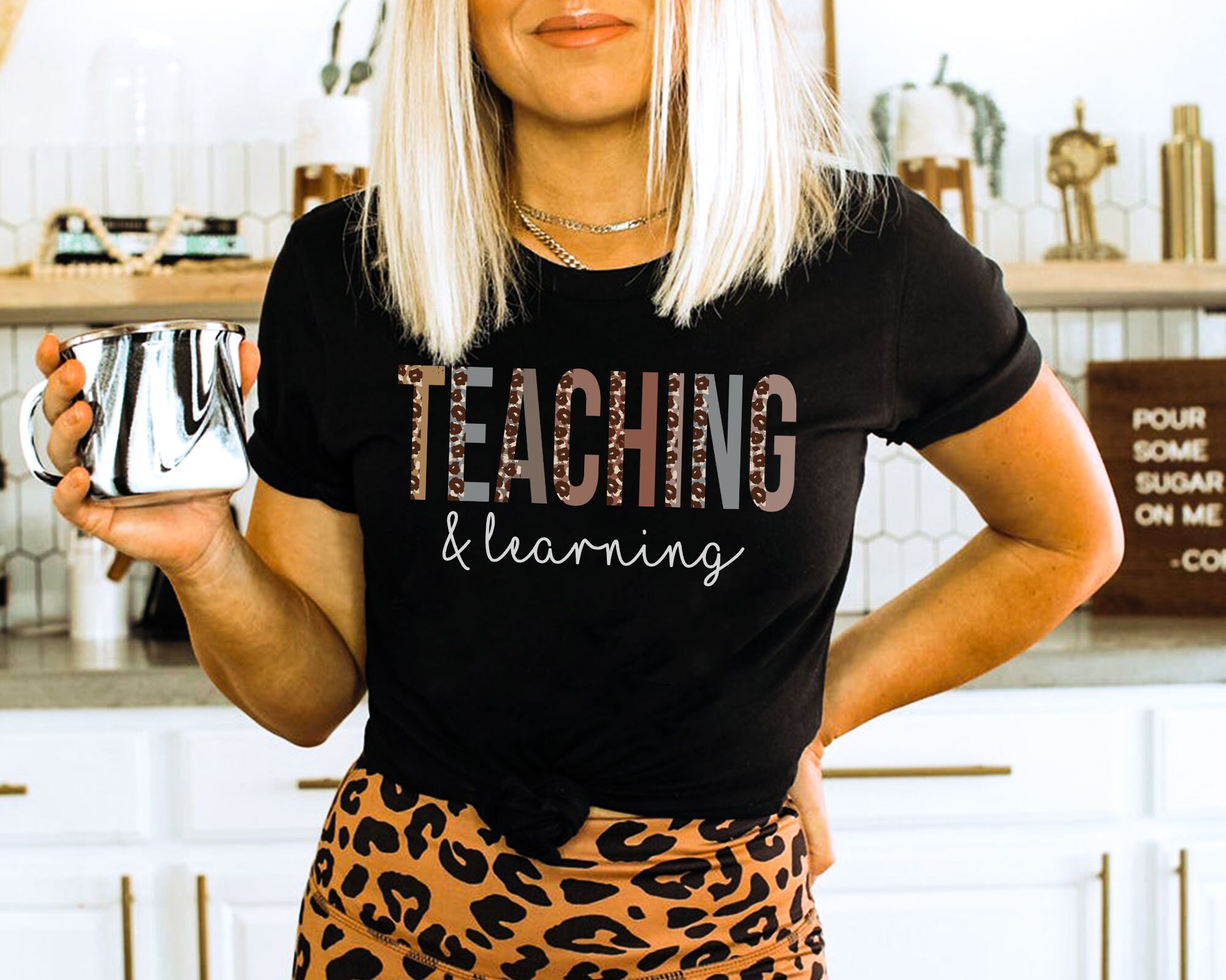 Learning Leopard Shirts School Supplies 