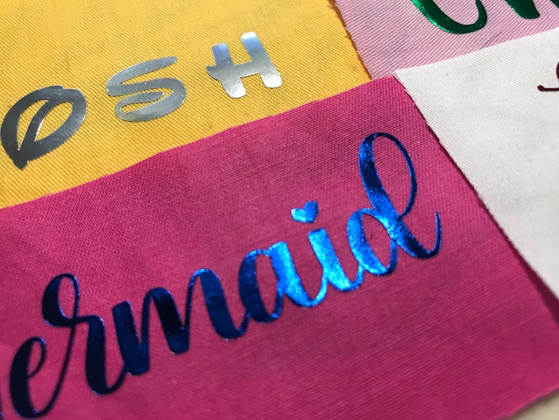 Iron on Vinyl for Fabric Metallic Iron On Iron Onbridesmaid Etsy