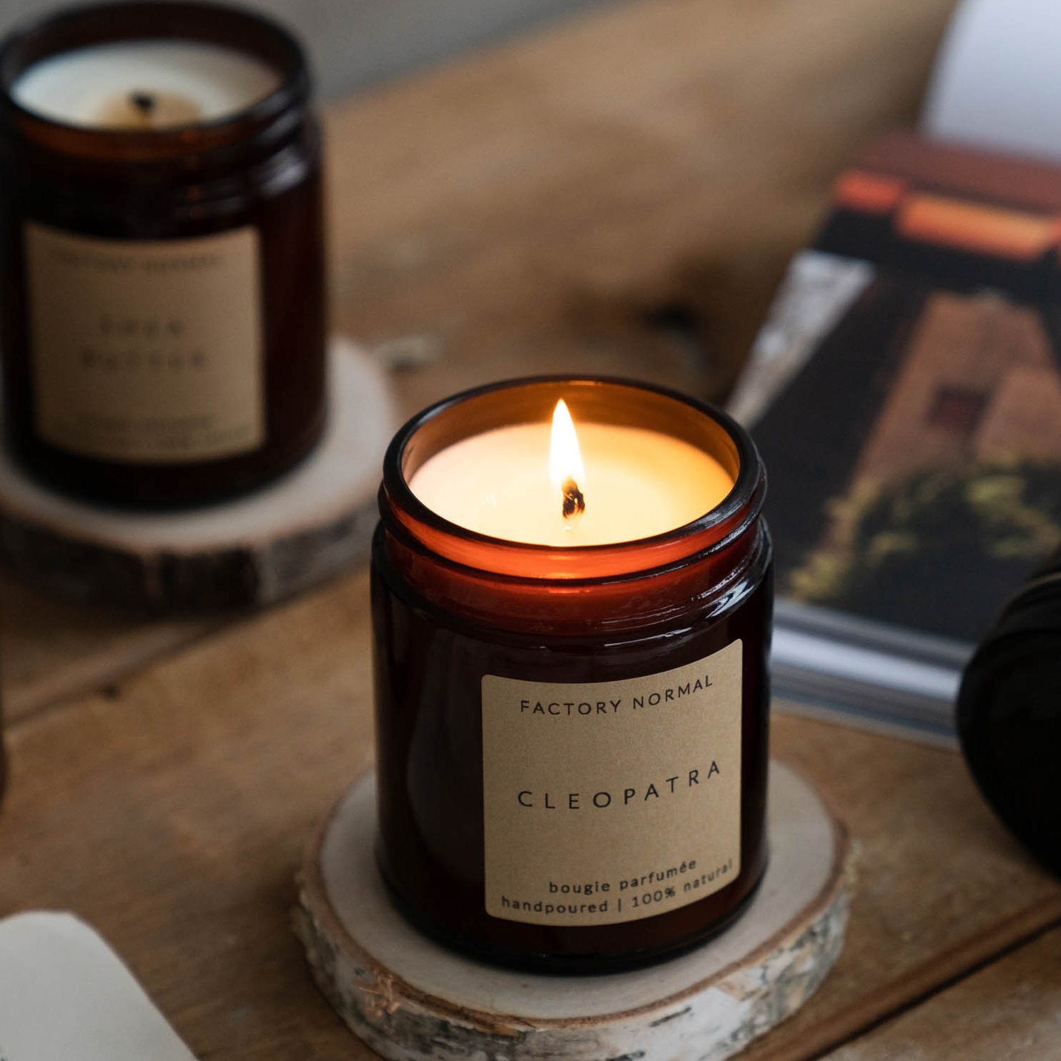 Amber Jar Scented Soy Wax Eco Friendly Candles Luxury Etsy