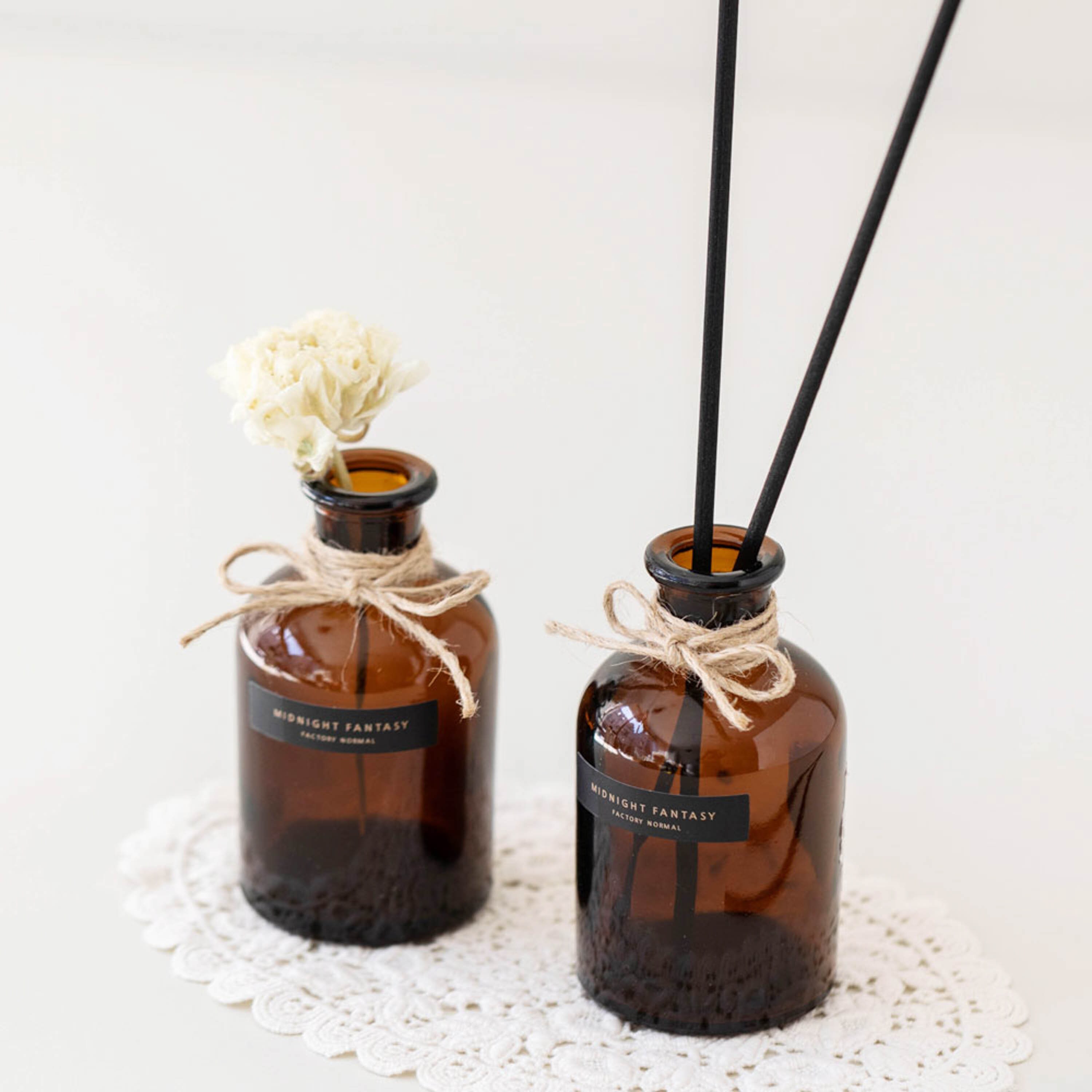 Vintage Mood Amber Bottle Reed Diffuser Aromatherapy Reed Etsy