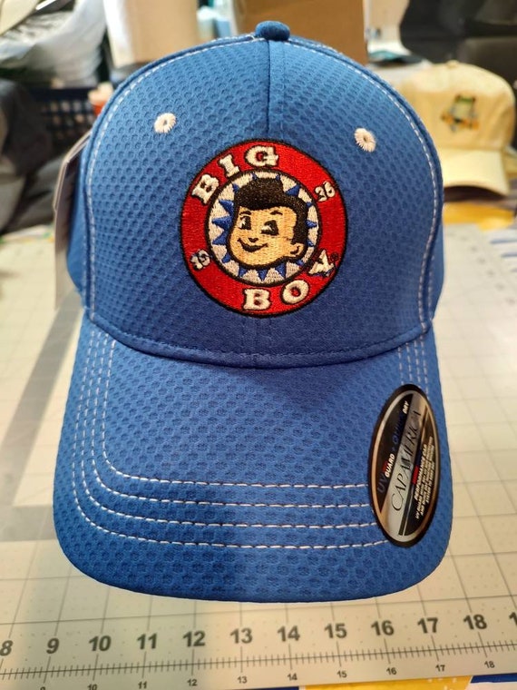 Bob's Big Boy Logo Cap Adjustable Strapback Blue Etsy