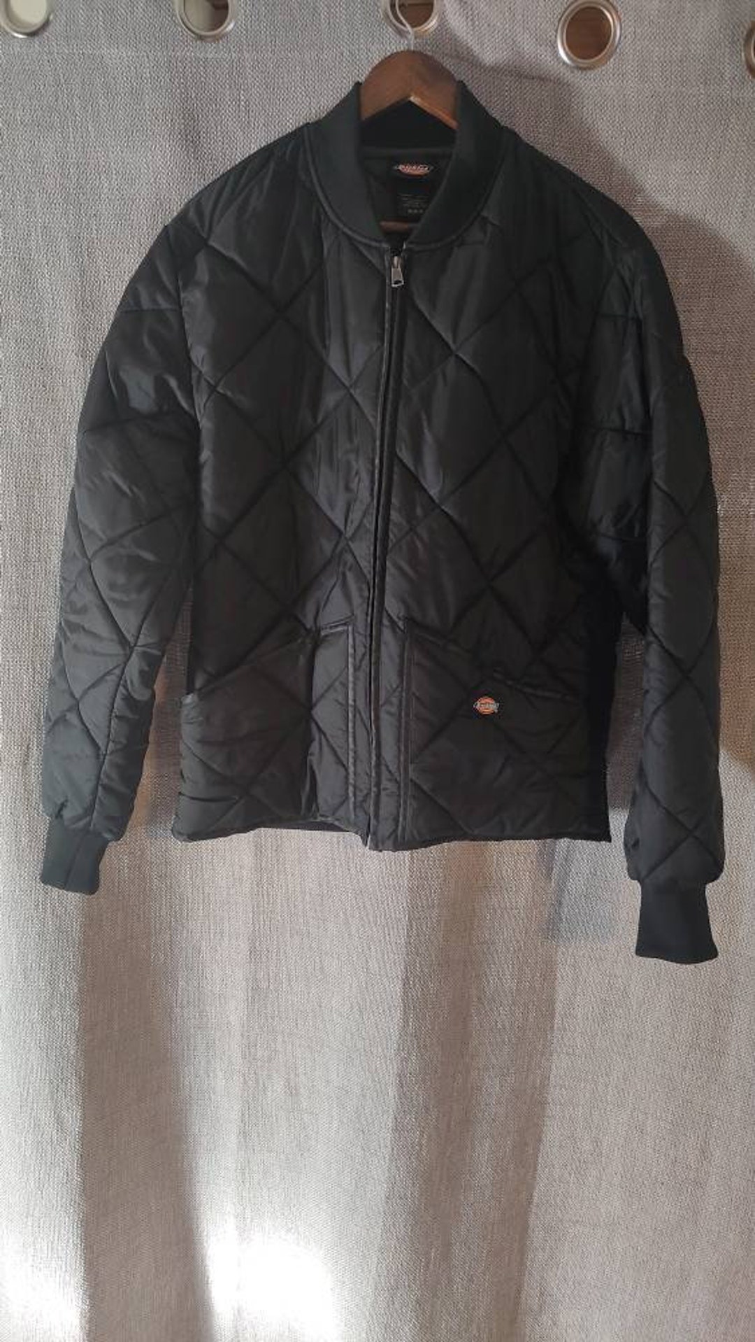 Dickies Mens Diamond Quilted Nylon Jacket Size Medium and Etsy