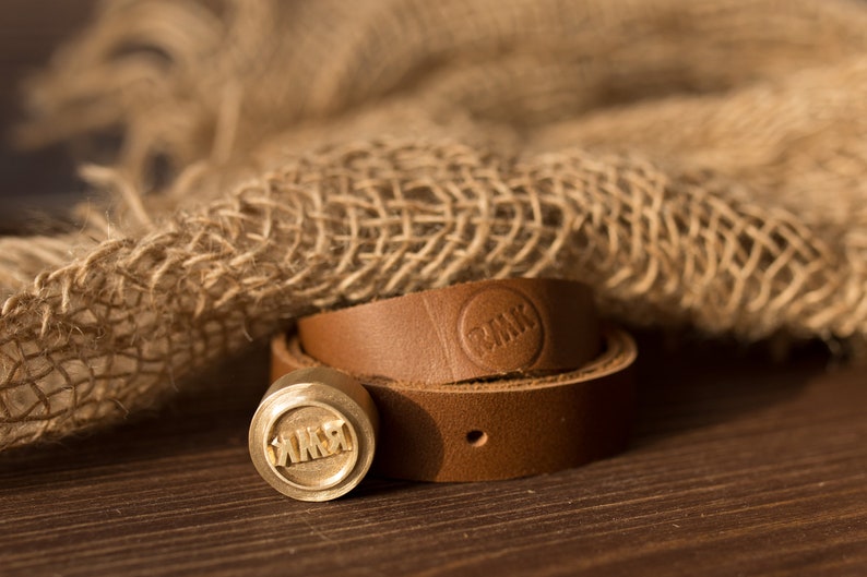 Custom Leather Stamp / Leather Branding / Flame Heated Etsy