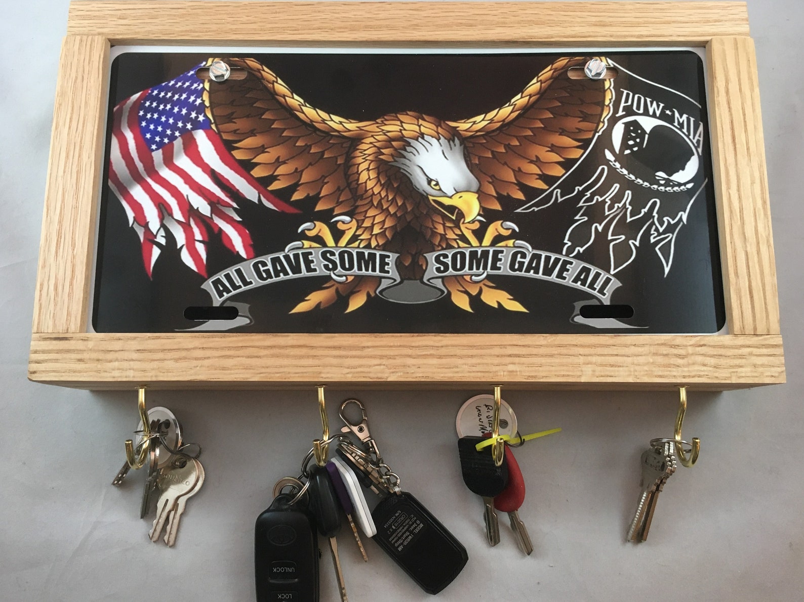 Locking Gun Concealment Box Furniture Key Holder License Plate Etsy