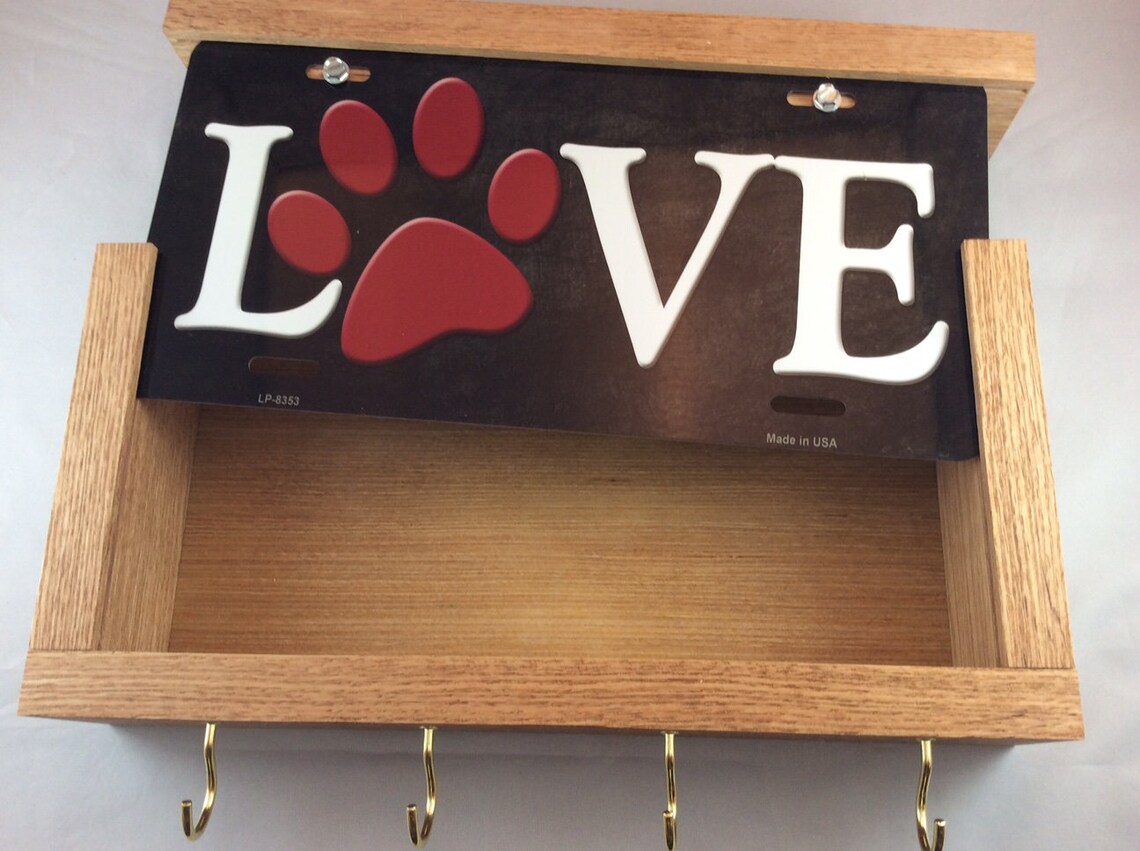 Locking Gun Concealment Box Furniture Key Holder License Plate Etsy