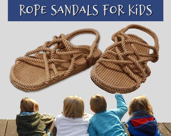 Rope Sandals / Free Ship! / Childrens / Hippie Style / Handmade