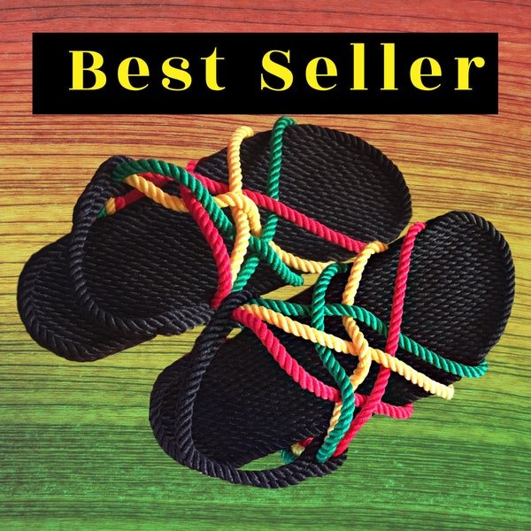 Rope Sandals / Free Ship! / Rasta / Handmade / Hippie Style / Womens