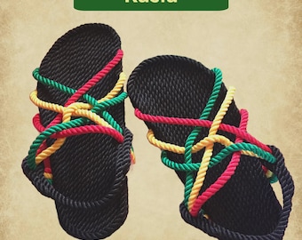 Handmade Rope Sandals - Rasta - Hippie Style - Perfect for Festivals
