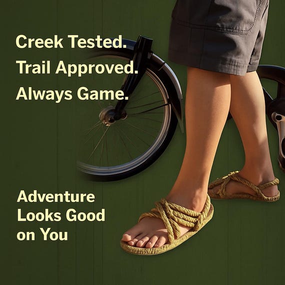 Mens Barefoot Rope Sandals - Lightweight, Comfortable and