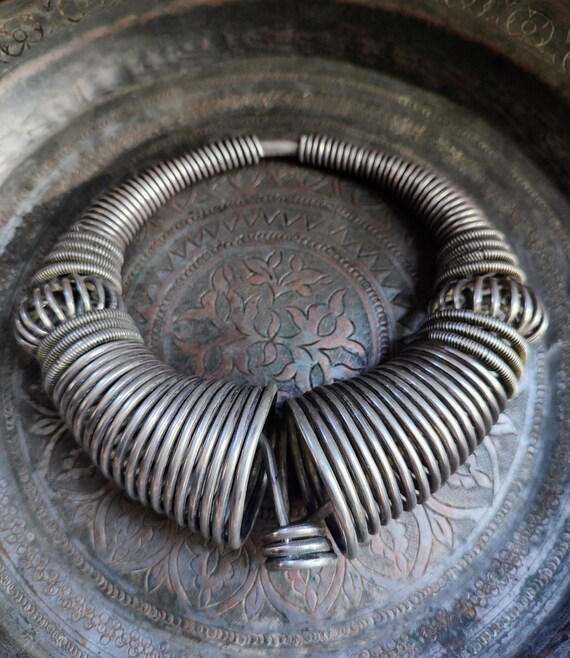 AMAZING Indian Silver Torque (Varloh or Hansuli) … - image 9