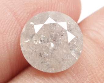2.57 CT 8.6 MM Natural Round Brilliant cut Diamond, Loose Round Shape Diamond, White color Round Diamond, For Engagement Ring R11076