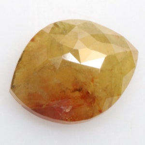 0.67 ct 7.1 x 5.5 mm Natural Loose Salt and Pepper Greenish Yellow with Redish spot color Marquise Diamond D447
