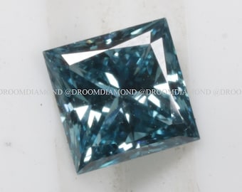 Princess cut Lab Grown Diamond, Blue Princess cut Diamond, Blue Lab Grown Diamond, Princess cut Diamond, Lab Grown Diamond, CVD Diamond