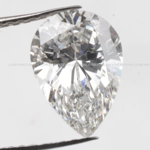 Diamante creato in laboratorio taglio a pera, certificato IGI E/F VS Diamante creato in laboratorio, Diamante CVD, Diamante creato in laboratorio, Diamante taglio a pera 1,0 CT/1,5 CT/2,0 CT/3,0 CT