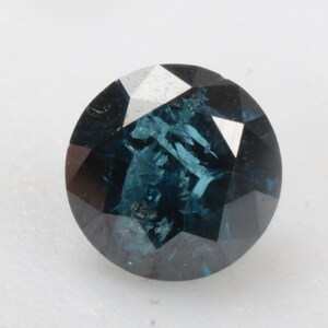 0.54 CT 5.1 MM Round cut Blue Diamond, Natural Loose Round cut Diamond, Blue color Round cut Loose Diamond, Blue Round Diamond, R12133
