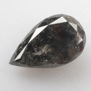 0.65 CT 7.5 X 4.6 MM Natural Loose Diamond Pear Shape Diamond Black color Pear cut Diamond Full cut Diamond For Wedding Band Jewelry R10594