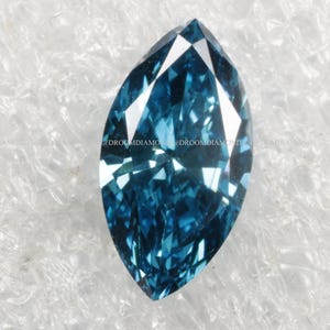 Marquise cut Lab Grown Diamond, Blue color Marquise cut Lab Grown Diamond, Marquise cut Loose Diamond, Blue Diamond, CVD Diamond