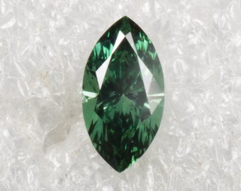 0.33 CT 7.0 X 3.6 MM Lab Grown Diamond, Marquise cut Diamond, Green Lab Diamond, Fancy Color Marquise cut Lab Diamond, For Wedding Ring