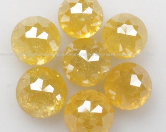 2.0/3.0/4.0/5.0 MM Round Rosecut Natural Loose Diamond, Yellow color Round Rosecut Diamond,Round Rosecut Diamond, Yellow Tambuli cut Diamond