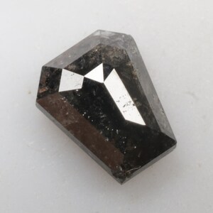 0.87 CT 6.4 X 5.4 MM Natural Loose Diamond Coffin Shape Diamond Black color Diamond For Coffin Diamond Ring Engagement Ring Gift R11255