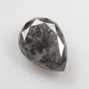 1,19 CT 7,5 X 5,7 MM Natürlicher Loser Birnenform Diamant, Grau Farbe Birnenschliff Loser Diamant für Verlobungsring, Ehering, R12103