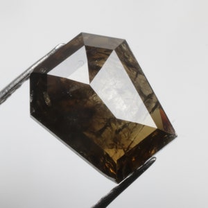 1.32 CT 8.0 X 7.0 MM Natural Loose Diamond Coffin Diamond Fancy Black color Casket Shape Diamond Fancy Shape Diamond Real Diamond R10101