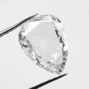 0.68 CT 8.3 X 6.2 MM Natural White Rosecut Pear Diamond Loose Pear cut White Diamond vs - vvs Clarity Pear Shape White Diamond Ring R9782