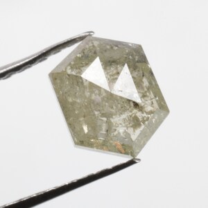 0.72 CT 6.2 X 4.8 MM Natural Loose Hexagon Diamond, Fancy color Hexagon Cut Diamond, For Hexagon Diamond Ring Gift R1880