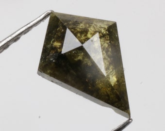 0.51 CT 8.1 X 5.8 MM Natural Loose Diamond, Kite Shape Diamond, Fancy Black color Kite cut Diamond, For Wedding Ring Gift Jewelry, R12044