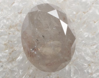 0.86 CT 6.6 X 5.2 MM Natural Oval cut Diamond Loose Oval Shape Diamond Off White Grey color Oval Diamond For Oval Ring R10316
