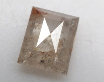 0.57 CT 5.8 X 4.6 MM Natural Loose Diamond Baguette cut Diamond Grey color Diamond R11191