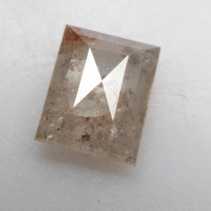 0.57 CT 5.8 X 4.6 MM Natural Loose Diamond Baguette cut Diamond Grey color Diamond R11191