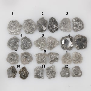 60.24 CT 24.8 X 22.4 MM Big Rough Diamond Uncut Diamond Grey Color