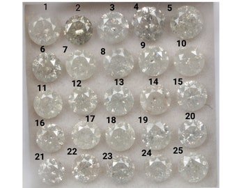 0.72 ct to 1.50 ct Natural Round Brilliant cut Diamond White color 5.8 MM to 7.3 MM Round Shape Loose Diamond R10543